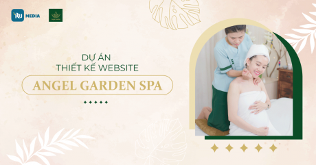 thiết kế website spa angel garden spa